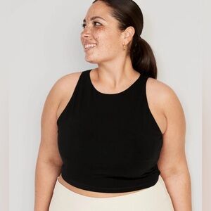 Old Navy active powerchill Black Tank crop Top